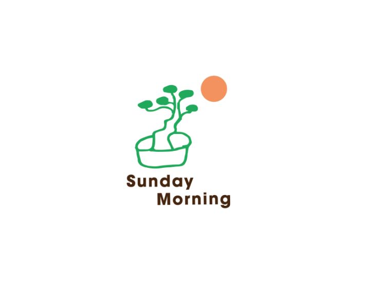 Sunday Morning Coffee Shop Logo